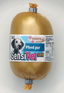 SensiVet Gold Pferd pur aus 100 Muskelfleisch - Alleinfuttermittel für Hunde