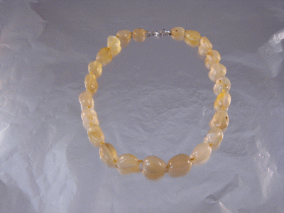Achat gelb - Barockkette - Heilsteine