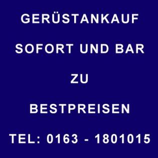 Ich kaufe gebrauchte Gerüste Ich zahle Höchstpreise sofort und bar