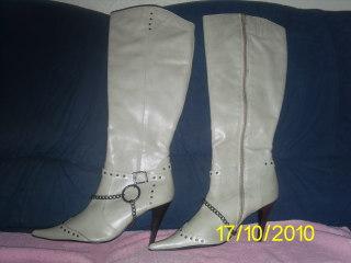 Stiefel hellgrau
