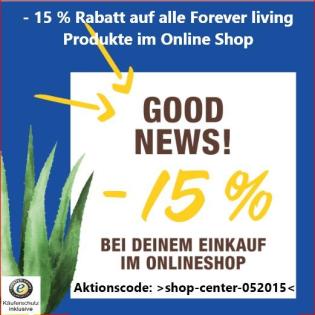 Originale Forever living Produkte mit bis zu 30 Sofortrabatt