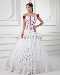 Satin gesticktes romantisches Brautkleid - Mode-top