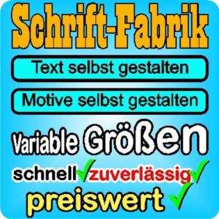 WUNSCHTEXT AUFKLEBER KAUFEN - SCHRIFT-FABRIK. DE