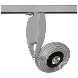 LED Stromschienenstrahler in silbergrau